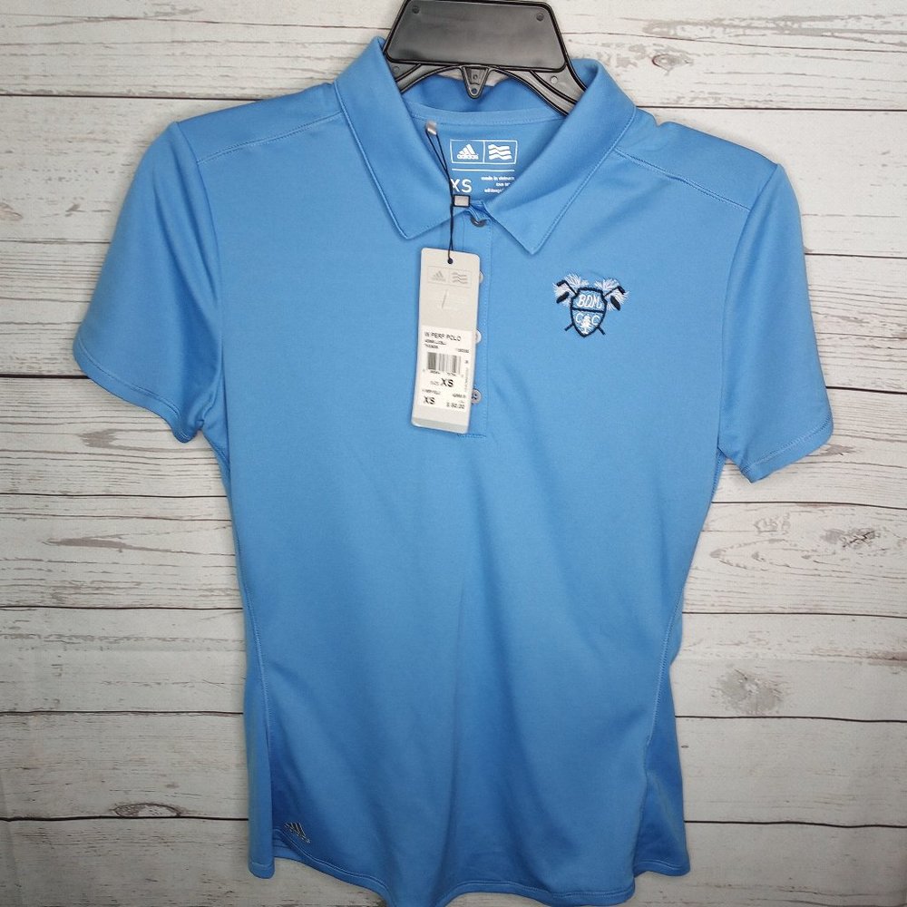 ADIDAS WOMEN'S SZ XS GOLF POLO TOP BUTTE DE MORTS
